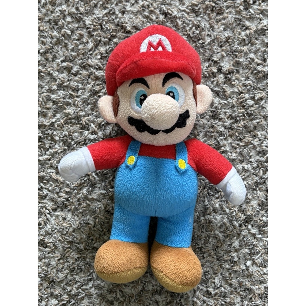 2012 Super Mario Plush 9" Plumber Mario Goldie Productions